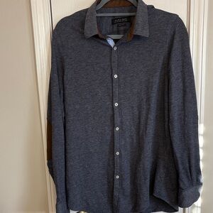 Zara Dark Gray Casual Button-Down Shirt